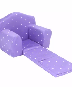TeamsonUS Sophia's Polka Dot Pull-Out Chair Bed For 18'' Dolls, Purple Kids