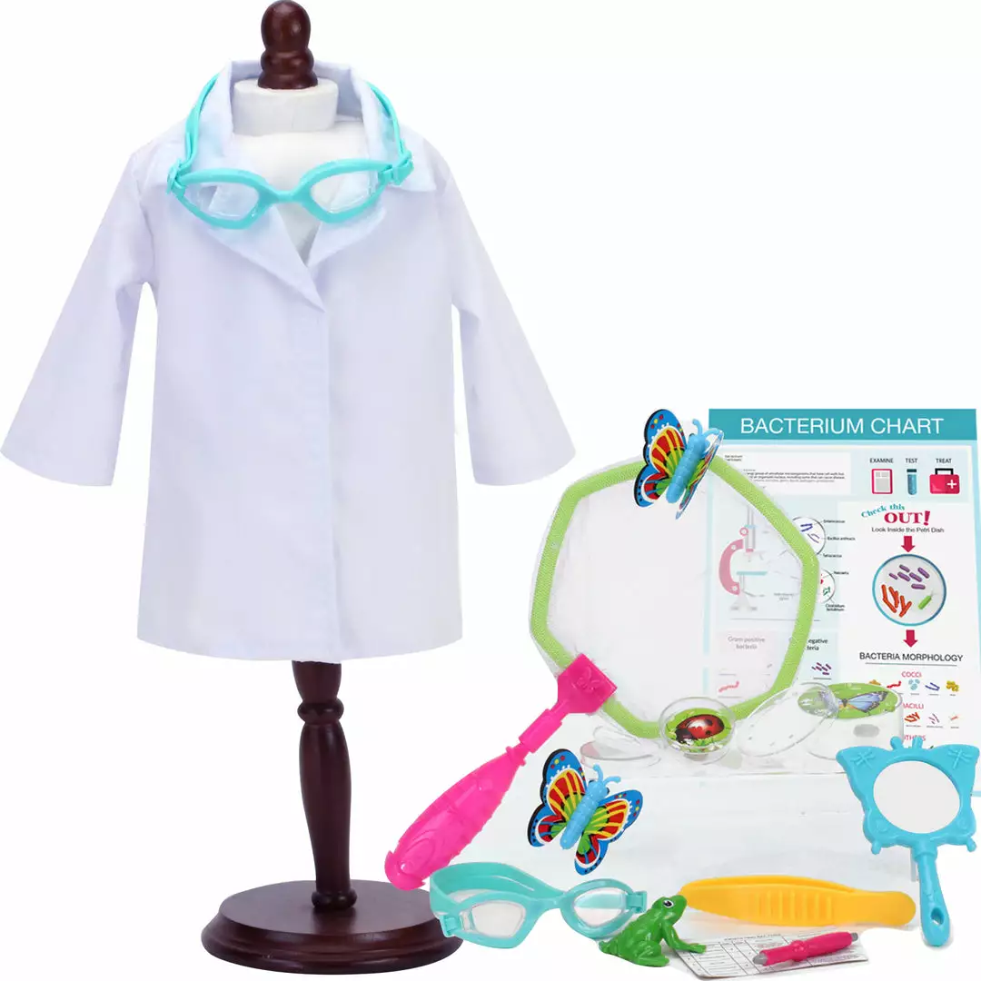 TeamsonUS Sophia's 18" Doll 14 Pcs Smithsonian Biologist Play Set, Multicolor 3 TeamsonUS Sophia's 18" Doll 14 Pcs Smithsonian Biologist Play Set, Multicolor