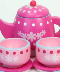 TeamsonUS Sophia's 10 Piece Wooden Tea Party Set, Pink 13 TeamsonUS Sophia's 10 Piece Wooden Tea Party Set, Pink