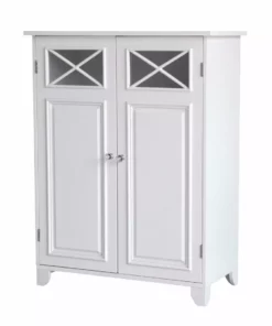 TeamsonUS Teamson Home Dawson Free Standing Floor Storage Cabinet With Adjustable Shelves