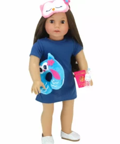 TeamsonUS Sophia's Travel Accessories Plus Suitcase Set For 18