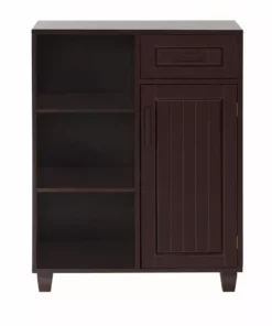 TeamsonUS Teamson Home Catalina Single Door Free Standing Cabinet With Open Shelves And Drawer 11 TeamsonUS Teamson Home Catalina Single Door Free Standing Cabinet With Open Shelves And Drawer