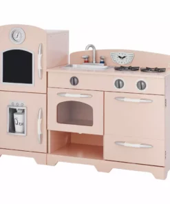 TeamsonUS Teamson Kids - Little Chef Fairfield Retro Play Kitchen - Pink