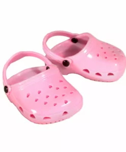 TeamsonUS Kids Sophia's Clog Sandal Shoes Accessory For 18" Dolls, Light Pink