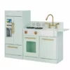 TeamsonUS Teamson Kids - Little Chef Chelsea Modern Play Kitchen - Mint / Gold