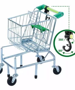 TeamsonUS Teamson Kids Supermarket Happy Metal Shopping Cart