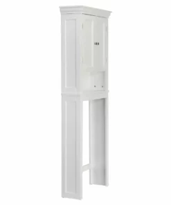 TeamsonUS Teamson Home Stratford Wooden Space Saver With Shutter Doors, White 10 TeamsonUS Teamson Home Stratford Wooden Space Saver With Shutter Doors, White