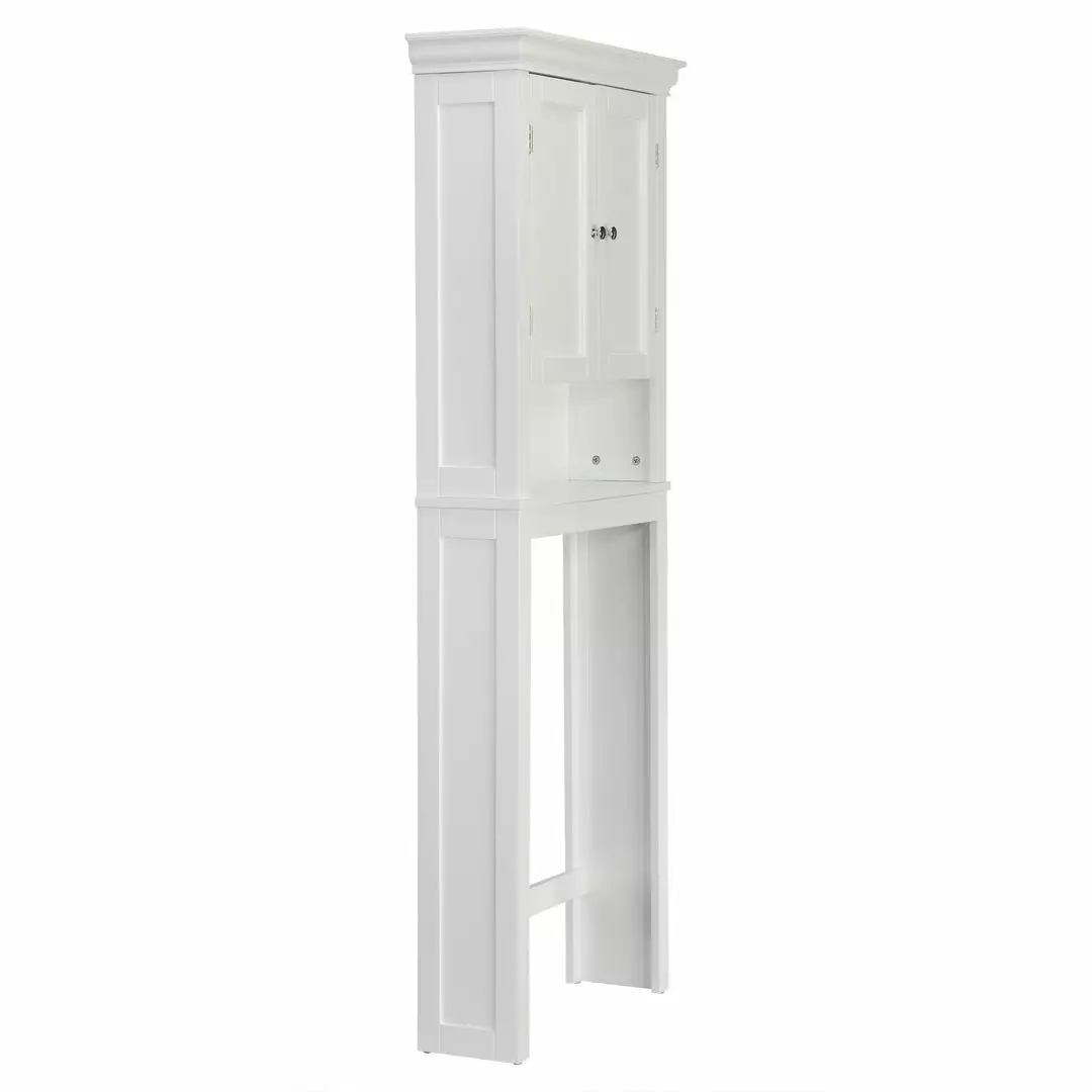 TeamsonUS Teamson Home Stratford Wooden Space Saver With Shutter Doors, White 6 TeamsonUS Teamson Home Stratford Wooden Space Saver With Shutter Doors, White