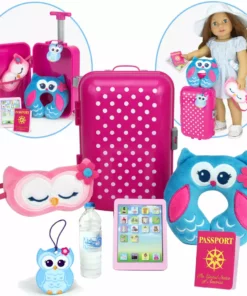 TeamsonUS Sophia's Travel Accessories Plus Suitcase Set For 18
