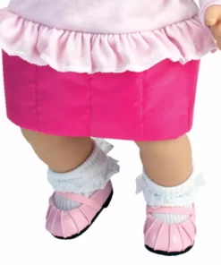 TeamsonUS Sophia's Ribbed Fold Over Cuff Crew Socks For 18" Dolls, White Kids 13 TeamsonUS Sophia's Ribbed Fold Over Cuff Crew Socks For 18