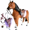 TeamsonUS Sophia's Doll Sized Horse And Accessories Set For 18" Dolls Kids