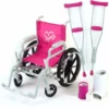 TeamsonUS Kids Sophia's Wheelchair, Cast And Crutches Set For 18" Dolls, Hot Pink 2 TeamsonUS Kids Sophia's Wheelchair, Cast And Crutches Set For 18" Dolls, Hot Pink