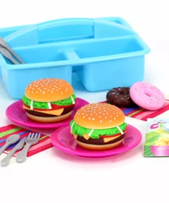 TeamsonUS Sophia's 17 Piece Picnic Caddy & Food Set For 18