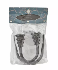 TeamsonUS Teamson Home Lindley Decorative Curtain Drape Holdbacks Tiebacks, Set Of 2, Black