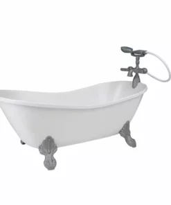 TeamsonUS Sophia's Classic Clawfoot Bathtub Pretend Furniture For 18" Doll Kids
