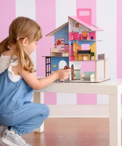 TeamsonUS Teamson Kids 360 Pop Dollhouse With 12 Accessories For 3.5" Dolls, Multicolor 10 TeamsonUS Teamson Kids 360 Pop Dollhouse With 12 Accessories For 3.5