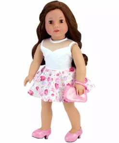 TeamsonUS Sophia's Sparkling Platform High Heels For 18" Dolls, Pink Kids 8 TeamsonUS Sophia's Sparkling Platform High Heels For 18