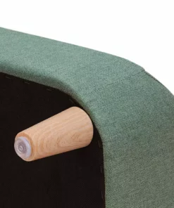 TeamsonUS New Teamson Pets Bennett Linen Sofa Dog Bed For Small And Medium Dogs, Sea Green