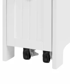 TeamsonUS Teamson Home Narrow Cabinet With Storage Drawers And Towel Bar 6.5