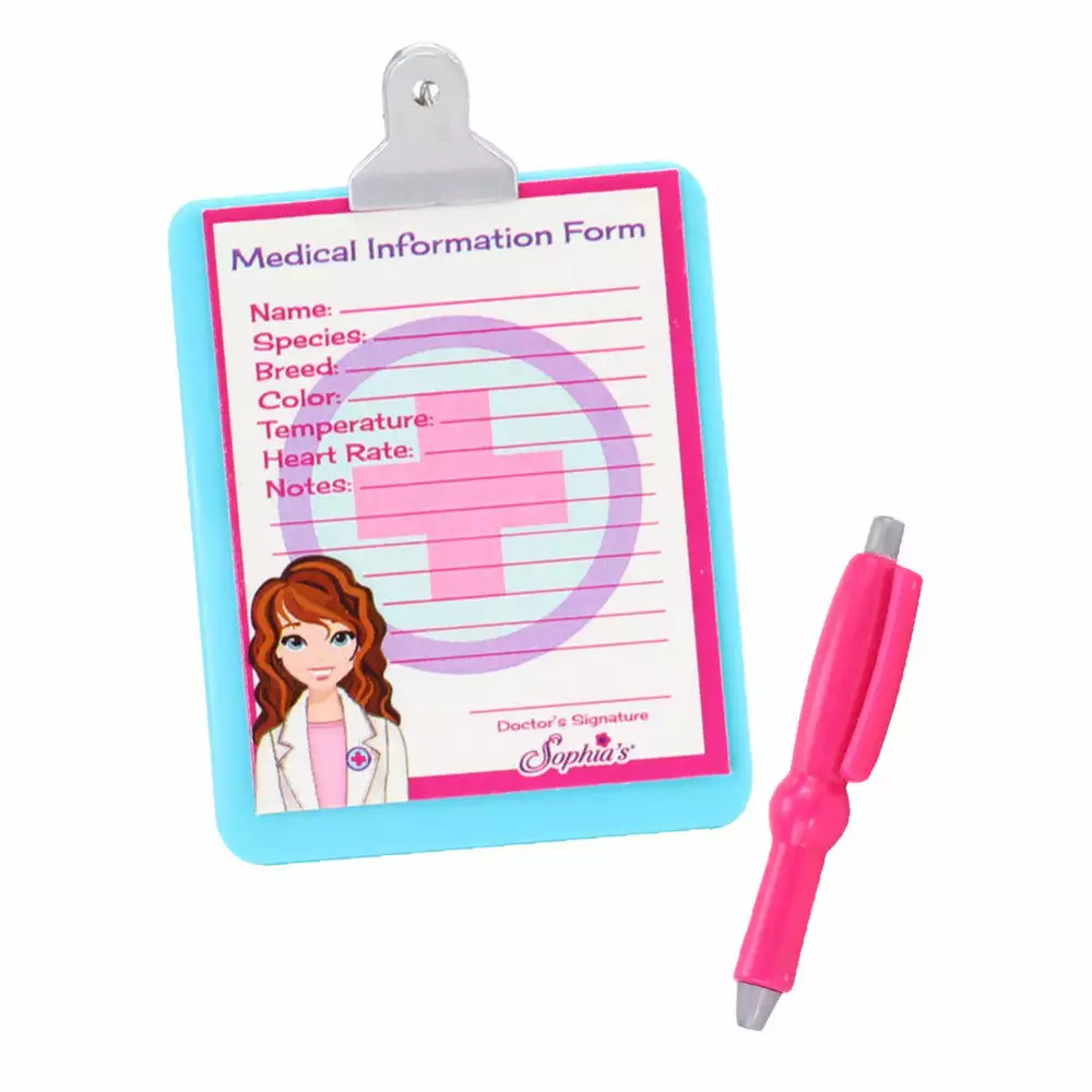 TeamsonUS Kids Sophia's Medical Bag And Doctor Accessories Set For 18'' Dolls, Black 9 TeamsonUS Kids Sophia's Medical Bag And Doctor Accessories Set For 18'' Dolls, Black