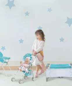 TeamsonUS Olivia's Little World 3-in-1 Baby Doll Nursery Set, Blue/White 10 TeamsonUS Olivia's Little World 3-in-1 Baby Doll Nursery Set, Blue/White