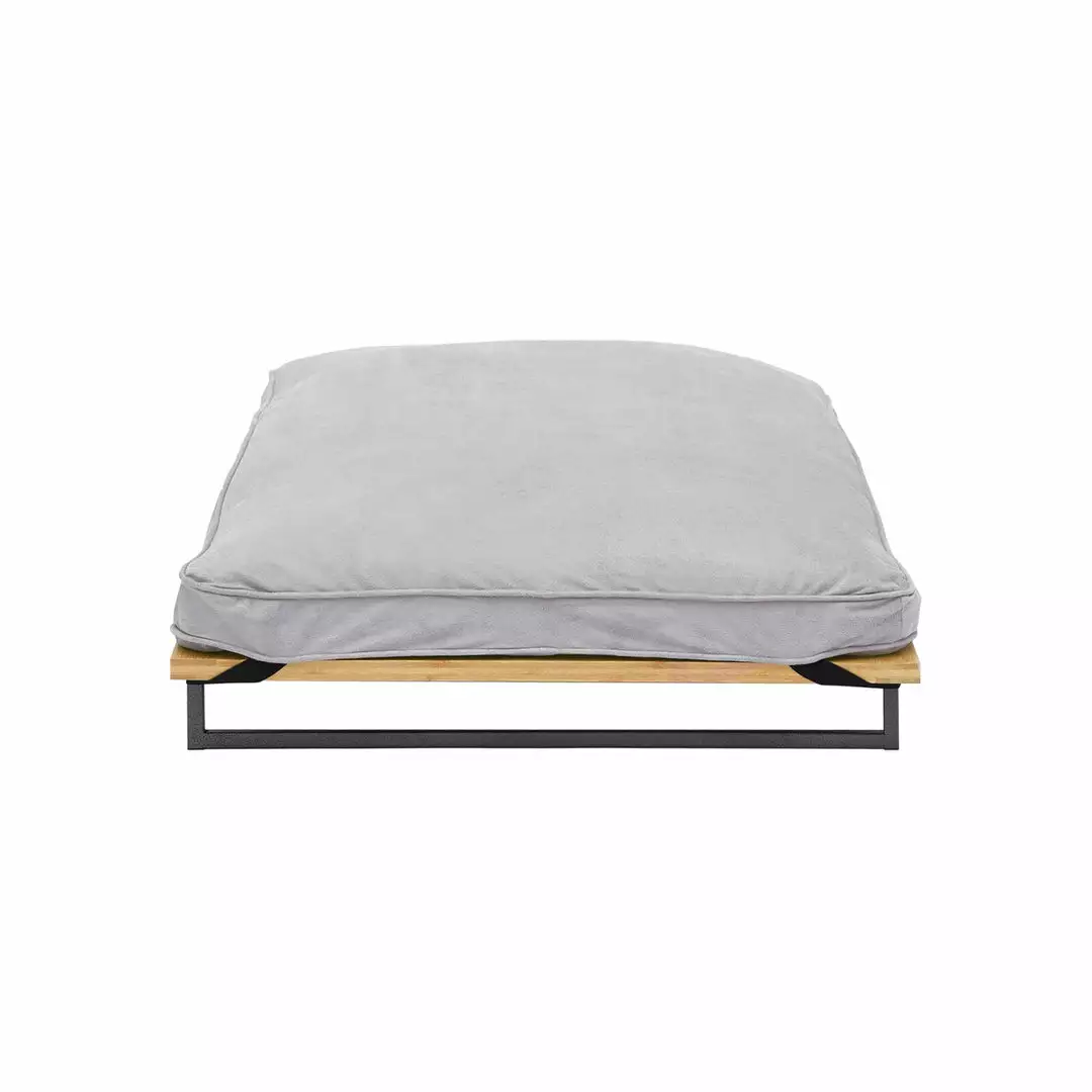 TeamsonUS Teamson Pets Hassan Large Elevated Dog Bed With Frame And Cushion, Gray 8 TeamsonUS Teamson Pets Hassan Large Elevated Dog Bed With Frame And Cushion, Gray