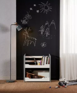 TeamsonUS Teamson Home Cubo Stacking Storage Unit, White/Gray