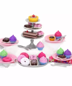 TeamsonUS Sophia's 47 Piece Serving Set With Desserts For 18'' Dolls, Multicolor