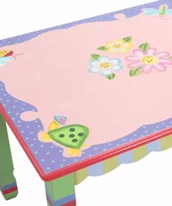 TeamsonUS Fantasy Fields Magic Garden Kids Wooden Table, Multicolor