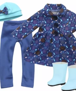 TeamsonUS Sophia's Winter Outfit With Boots For 14.5" Dolls, Blue