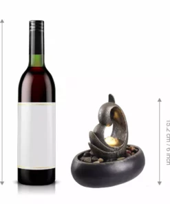 TeamsonUS Teamson Home Tabletop Water Fountain With LED Light, Bronze