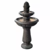 TeamsonUS Teamson Home Deluxe Pineapple 2-Tier Waterfall Fountain