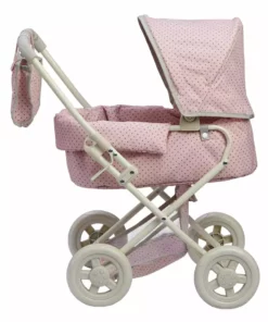 TeamsonUS Olivia's Little World Polka Dots Princess Deluxe Baby Doll Stroller, Pink Kids