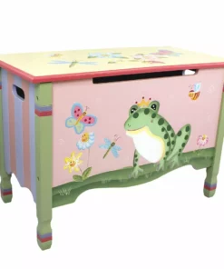 TeamsonUS Fantasy Fields Kids Magic Garden Kids Wooden Toy Storage Chest, Multicolor