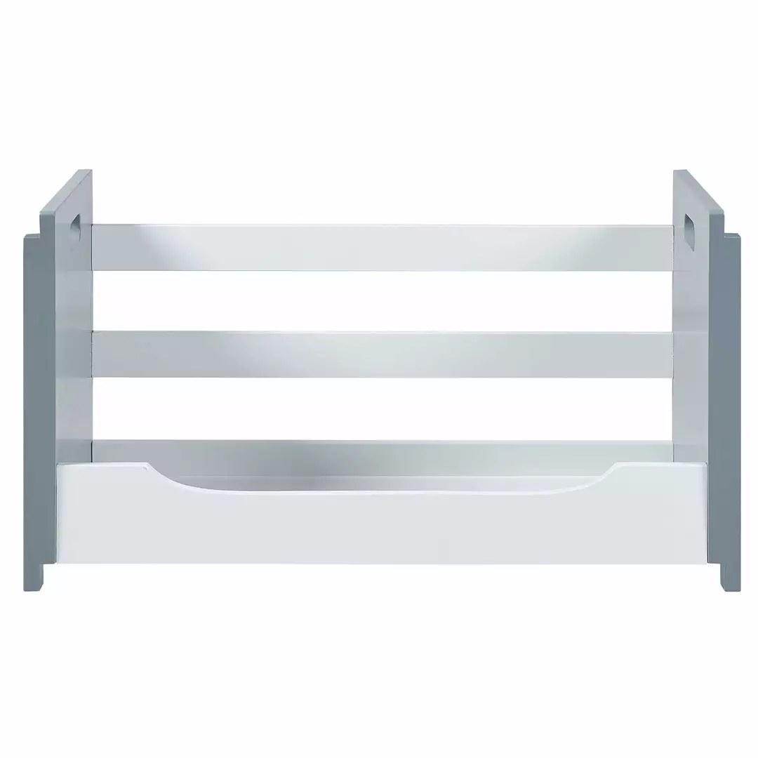 TeamsonUS Teamson Home Cubo Stacking Storage Unit, White/Gray 5 TeamsonUS Teamson Home Cubo Stacking Storage Unit, White/Gray