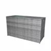 TeamsonUS Teamson Home Wicker 154 Gallon Outdoor Deck Box For Cushions Or Pool Accessory Storage, Gray New