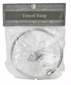 TeamsonUS Teamson Home Wall Mounted Towel Ring, Chrome