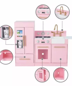 TeamsonUS Teamson Kids - Little Chef Chelsea Modern Play Kitchen - Pink / Gold 15 TeamsonUS Teamson Kids - Little Chef Chelsea Modern Play Kitchen - Pink / Gold