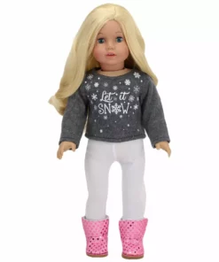 TeamsonUS Sophia's 6 Piece 'Let It Snow' Sweater And Skirt Outfit Set For 18'' Dolls 11 TeamsonUS Sophia's 6 Piece 'Let It Snow' Sweater And Skirt Outfit Set For 18'' Dolls