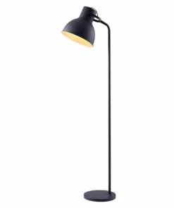 TeamsonUS Teamson Home Aaron 70.8" Metal Floor Lamp With Adjustable Shade, Black