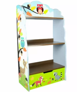 TeamsonUS Fantasy Fields Enchanted Woodland Bookshelf, Multicolor