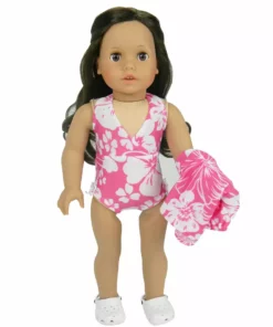 TeamsonUS Kids Sophia's Clog Sandal Shoes Accessory For 18" Dolls, White