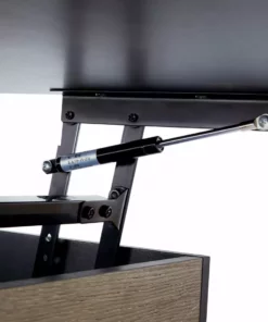 TeamsonUS Teamson Home Bryson Two-Tone Lift Top Coffee Table Desk With Storage, Black