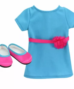 TeamsonUS Kids Sophia's Posable 18" All Vinyl Auburn Hair Doll "Hailey" With Blue Eyes