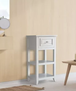 TeamsonUS Dawson Floor Cabinet With One Drawer And Shelves