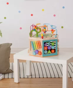 TeamsonUS Teamson Kids Preschool Play Lab 7-in-1 Large Wooden Activity Station, Natural 10 TeamsonUS Teamson Kids Preschool Play Lab 7-in-1 Large Wooden Activity Station, Natural