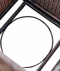 TeamsonUS Teamson Home Gas Tank Wicker Cover Table For 20 Lb Propane Tanks, Brown