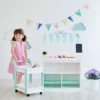 TeamsonUS Teamson Kids My Dream Bakery Shop, Treat Stand And Dessert Cart, White