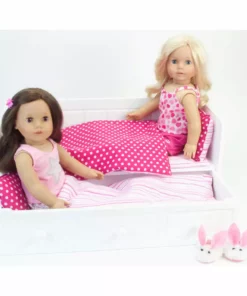 TeamsonUS Sophia's Daybed With Trundle Furniture Set For 18" Dolls