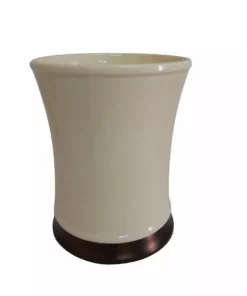 TeamsonUS Ceasar Ivory Waste Basket